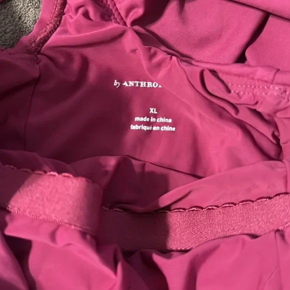 ✨ Anthropologie Asymmetrical Flounce One-Piece Swimsuit Sz XL - Picture 8 of 10